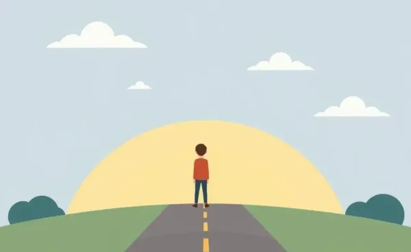 A person at a crossroads, symbolizing new beginnings after job loss.