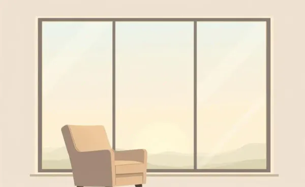 A cozy chair by a window, suggesting contemplation in retirement