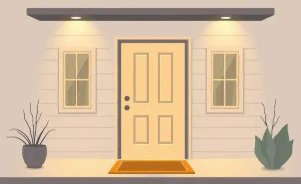 Cozy home with a welcome mat symbolizing the journey to homeownership