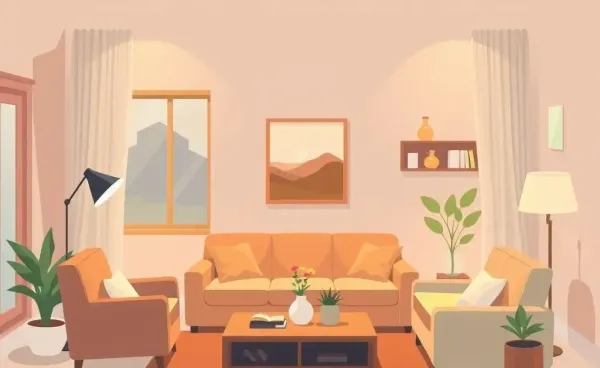 A cozy living room symbolizing a welcoming home environment