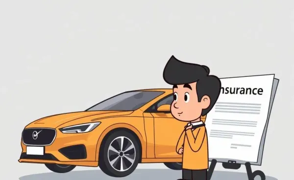 Person thinking about gap insurance while looking at a car.