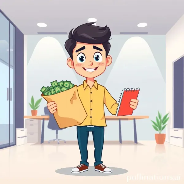 A young professional balancing money and planning