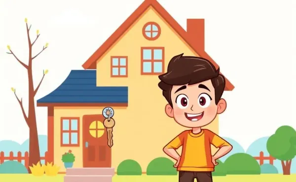 A person holding a key, ready to enter their new home.