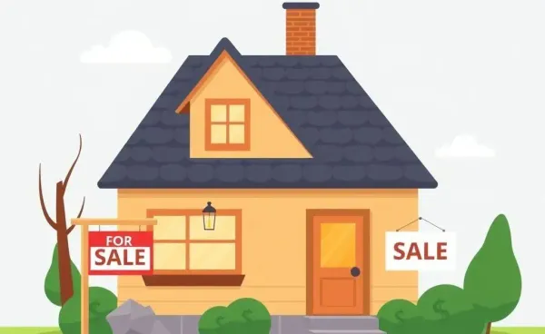 Cozy home illustration indicating property investment potential