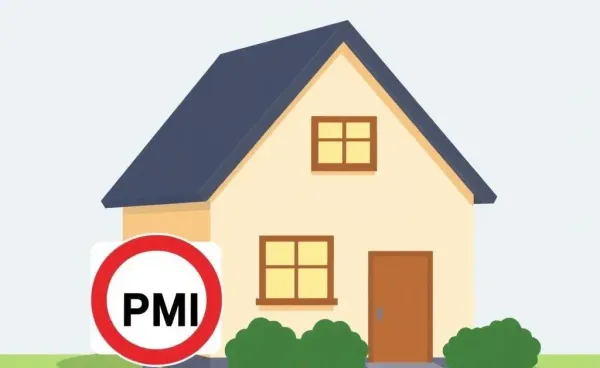 Cartoon house with no entry sign indicating avoiding PMI
