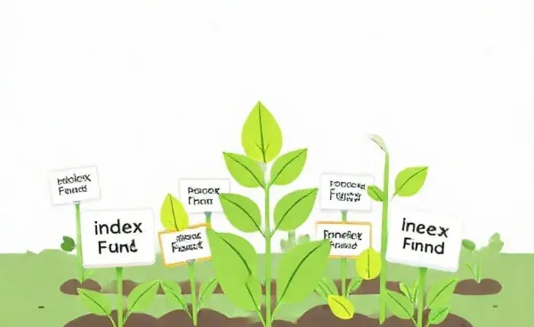 A garden illustration symbolizing the growth and diversity of index funds
