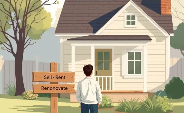 Person contemplating options for an inherited property