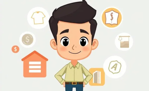 A confident person selecting insurance options
