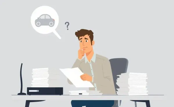 A person surprised by car insurance cancellation notice