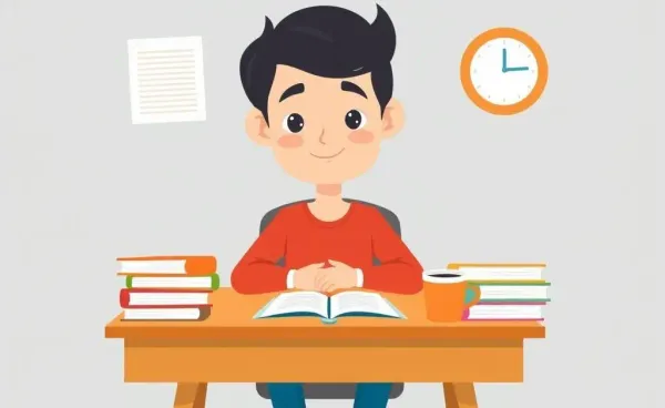 A person preparing for a life insurance exam with study materials