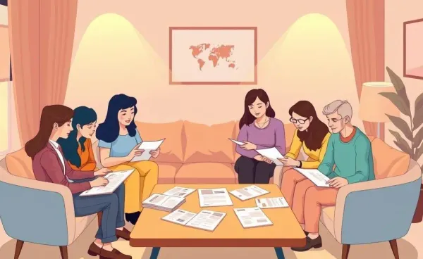 People preparing for a successful job interview with resumes