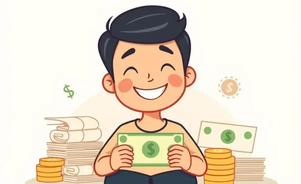 A person confidently holding a Treasury Bill certificate