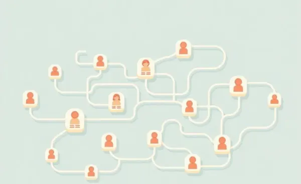 Cartoon of a financial diagram maze representing account transfers