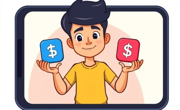 A person choosing between RBC Direct and Wealthsimple