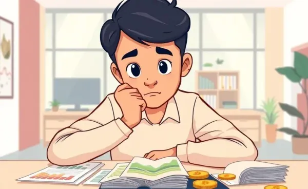 Person considering various investment options
