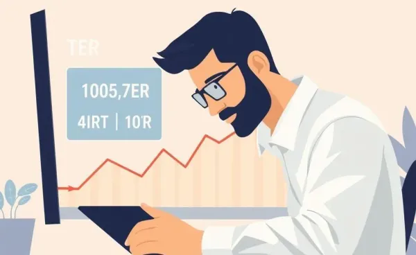 An investor analyzes TER metrics on a graph.
