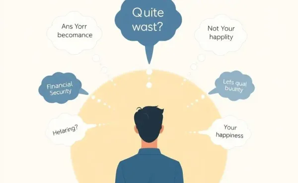 A person considering a job change with financial and lifestyle considerations in mind