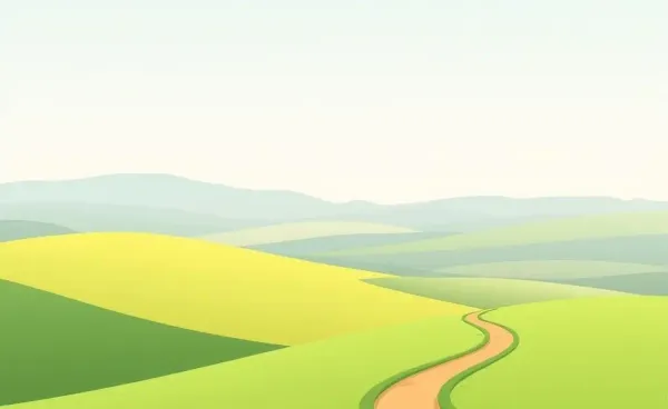 A scenic path representing the journey to financial freedom