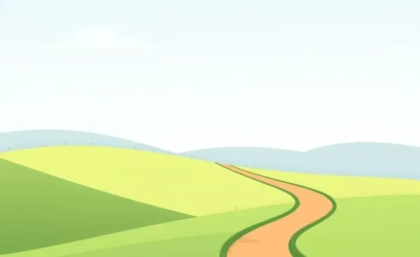 A serene landscape representing the journey of long-term savings