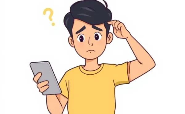 A cartoon of a person confused over a lost money order