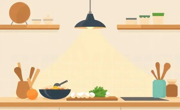 Cooking with a few ingredients in a calm kitchen setting