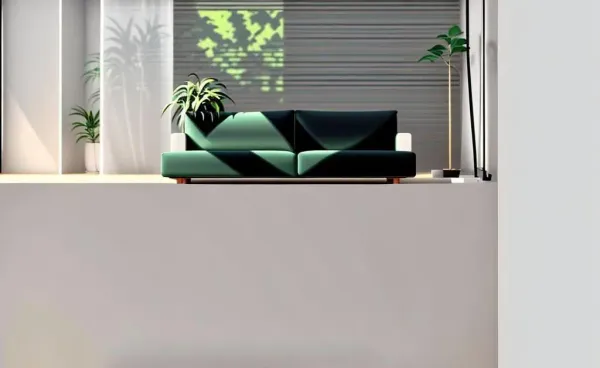 A cozy and minimalist living room setup