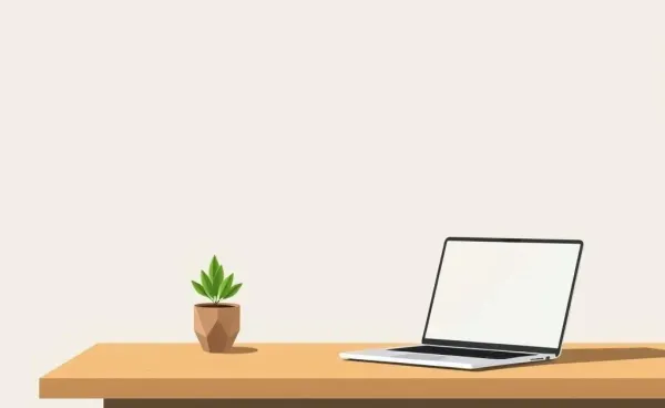A clean and tidy desk representing minimalist lifestyle