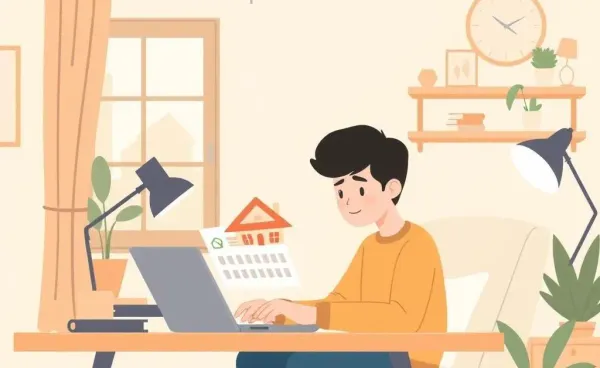 A person evaluating mortgage options on a laptop