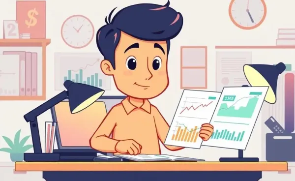 Person reviewing mortgage rate charts on their desk