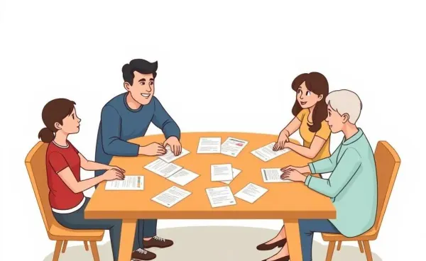 A family discussing mortgage renewal options