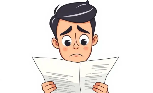 Cartoon of a person with a large dental bill