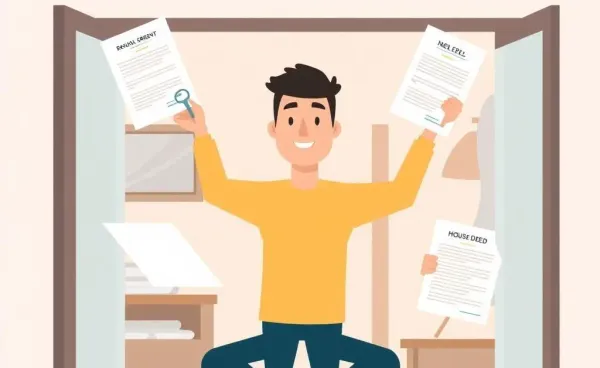 A person managing a lease and a new house purchase simultaneously