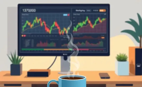 A cozy home office setup for options trading