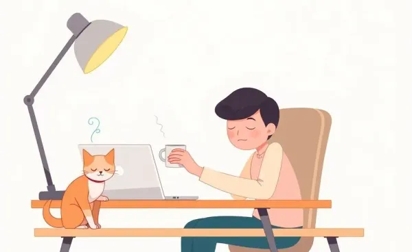 Person organizing finances at a desk after a layoff