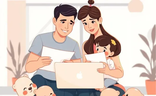 Parents navigating insurance claims with babies