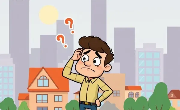 Confused homebuyer in city with rising house prices
