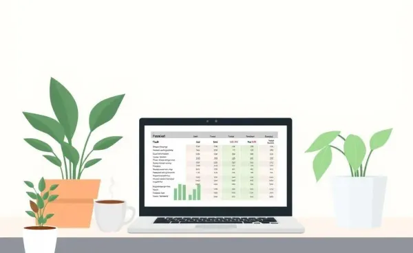 A cozy home office setup perfect for personal finance planning.
