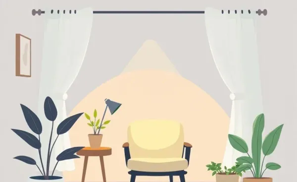 A peaceful personal sanctuary with cozy elements.