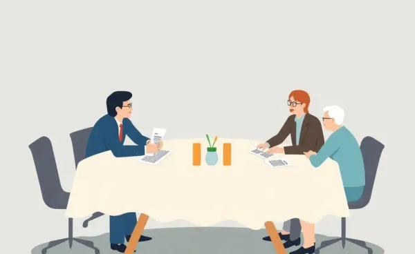 People discussing economic impacts of policy