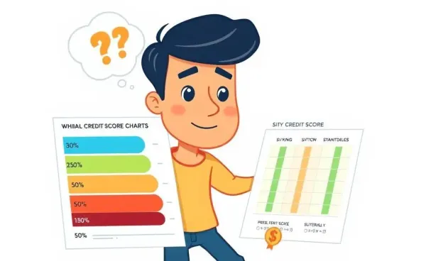 A person thinking about their credit score