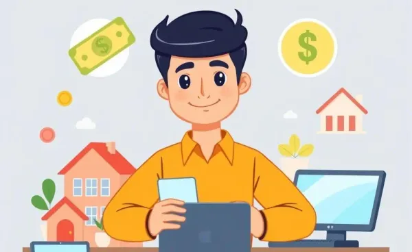 Person managing finances confidently post-divorce