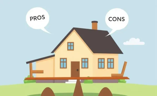Illustration of weighing real estate decisions