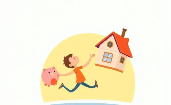Illustration of a person weighing mortgage recasting against investing.