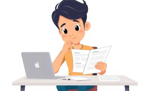 Illustration of a person considering refinancing their car loan