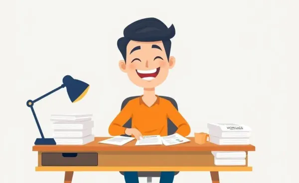 Person considering remortgaging with documents at a desk