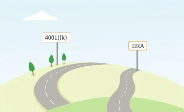 Roadmap displaying a path from 401k to IRA