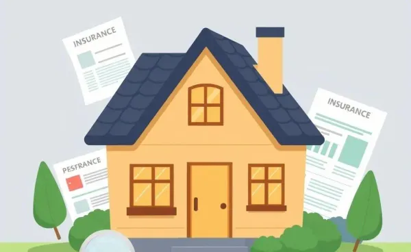 House with modern roof and insurance documents