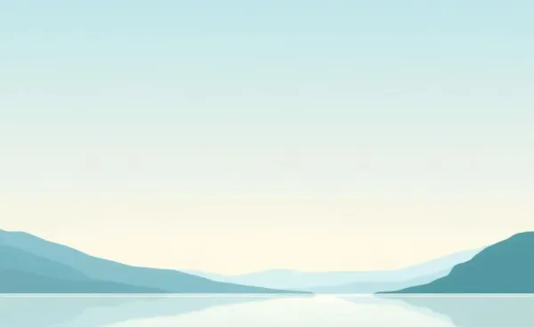 A peaceful lake symbolizing financial calmness