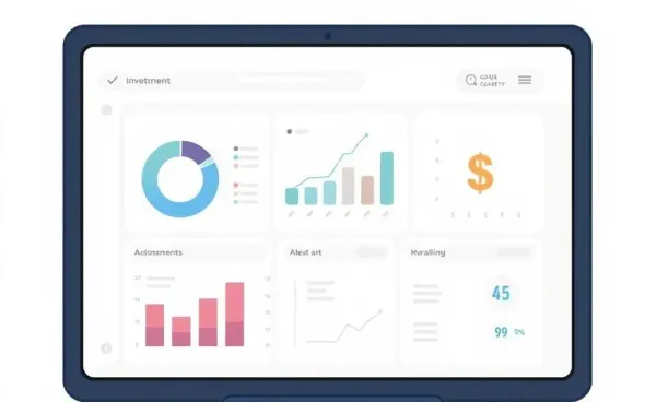 A cartoon-style illustration of an organized and de-cluttered investment portfolio.