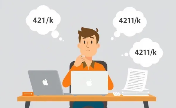 Person contemplating what to do with an old 401(k) account.